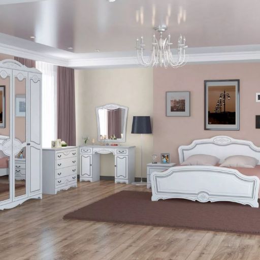 Туалетный столик «Лотос», белый